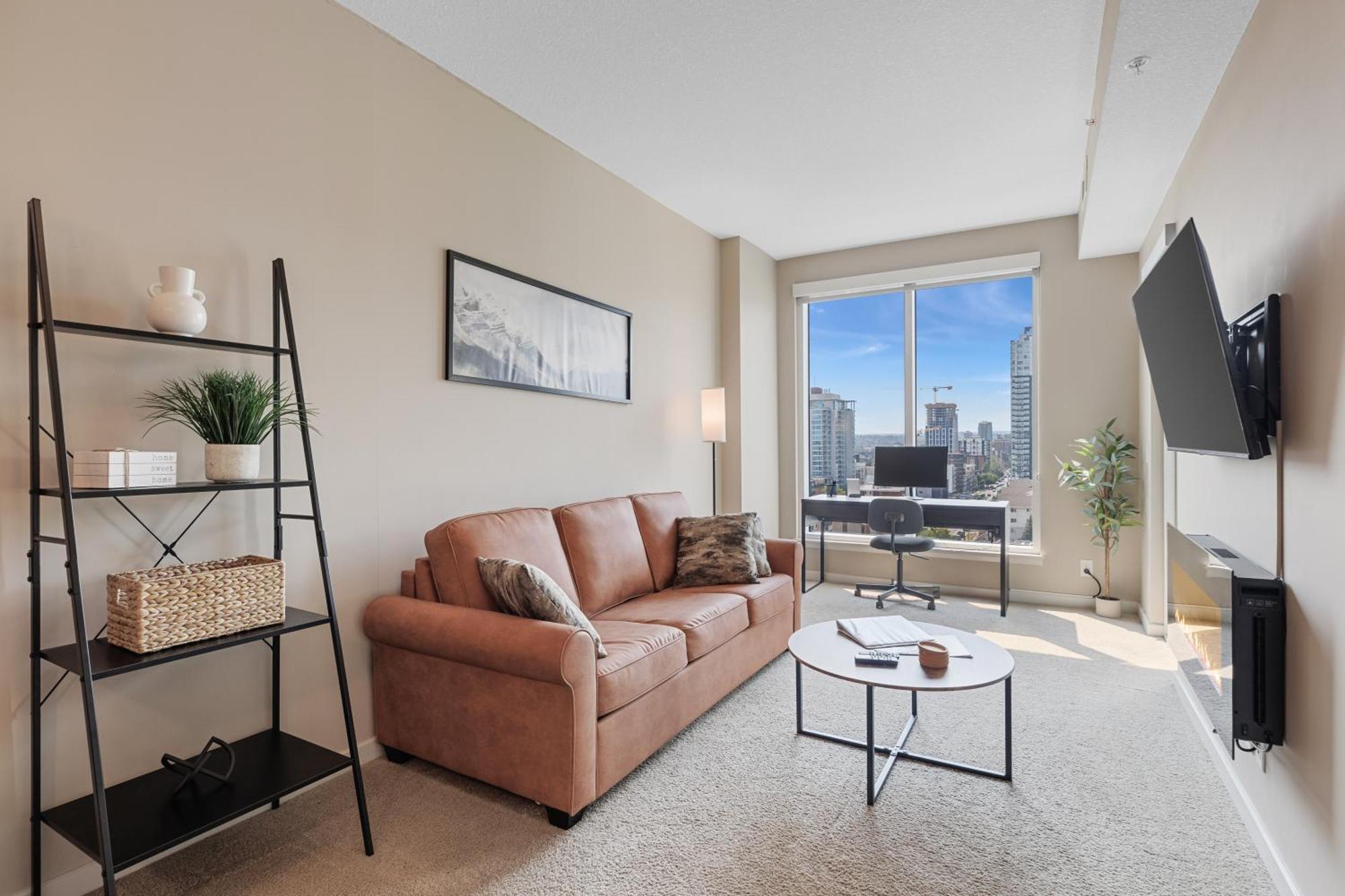 Heart Of Downtown Calgary Spacious Luxury Condo With Stunning Views And Premium Amenities Eksteriør bilde